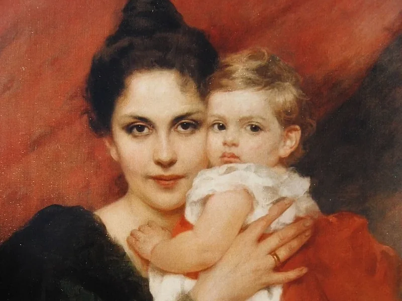 1855-Sophie Koner - Maria Wilhelmine Klemperer con il figlio Otto Ernst Heinrich Klemperer, 1901